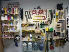 Panel Tool Holder, Garage Workshop Organization – Laser Cut