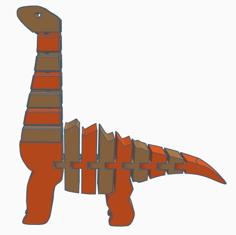 Another Flexi Brachiosaurus (Dual-Extrusion) 3D Printer Model