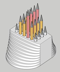 Pencil_holder_08 3D Printer Model