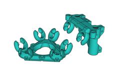 Rostock-compliant Bushing Carriages, Marble Joints 3D Printer Model