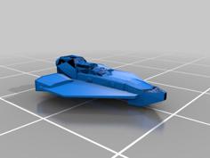 Basic Low Poly Jet 3D Printer Model