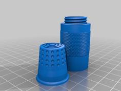 Thimble Needle Container – 18mm 3D Printer Model