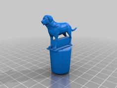 Dog Wine Stopper 3D Printer Model