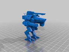 15mm Scale Cyclops Mech 3D Printer Model