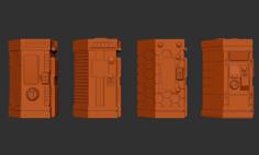 Type 9 Vending Machines. (Shields, 4 Models) 3D Printer Model