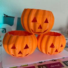 Halloween Pumpkin Treats Holder 3D Printer Model