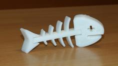 Flexi Fish Skeleton 3D Printer Model