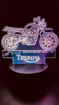 Laser Cut Edge Lit Model Triumph Scrambler 1200xe