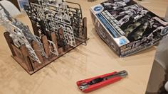 Lazer Cut Gundam Sprue Organizer 3D Printer Model