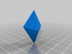 Trigonal Dipyramid 3D Printer Model