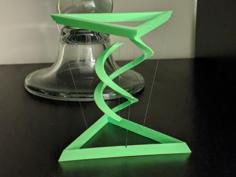 Floating Tensegrity Helix 3D Printer Model