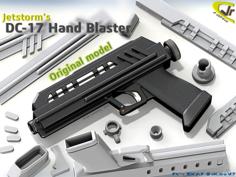 DC-17 Hand Blaster (Original Movie Realistic) 3D Printer Model