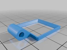 Hinged Flat Button Cover 3D Printer Model