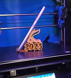 Rabbit 2023 Phone Stand 3D Printer Model