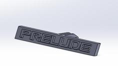 Honda Prelude 1996-2000 Front Prelude Badge 3D Printer Model