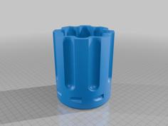 Revolver Cylinder Pen Cup 3D Printer Model