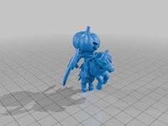 Pumpkin Knight 3D Printer Model