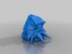 Texas Horned Lizard Head For Wall (Large) 3D Printer Model