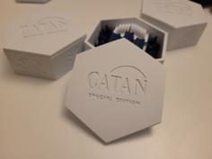 Catan-style Game 2.0 Storage Box Cover (with Logo) 3D Printer Model