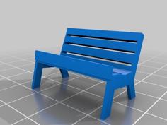 Bench Phone Stand 3D Printer Model