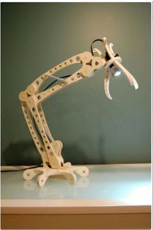 Laser Cut Adjustable Study Lamp