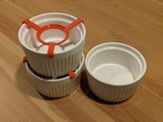 Customizable Ramekin Stacker 3D Printer Model