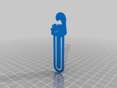 Cheshire Cat Bookmark 3D Printer Model