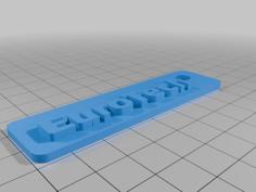 Iveco Eurotech Keychain 3D Printer Model