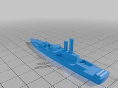 Destroyer (Big Guns Basic) 3D Printer Model