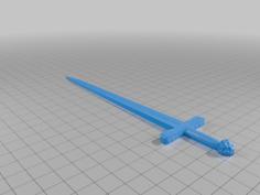 Excalibur Bookmark – Sword With Stone Bookmark Holder 3D Printer Model