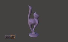 Cat Figurine 3D Printer Model