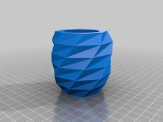 Tall Low Poly Candle Holder 3D Printer Model