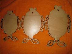 Laser Cut Cutting Boards Fishes