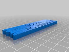 Knock On Wood Keychain 3D Printer Model