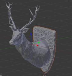 Stuffed Regal Stag 3D Printer Model