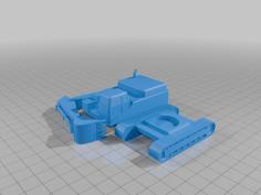 HO Excavator Closed Cab 3D Printer Model