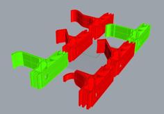 Controller Profiles For Modular Controller Stand (PS3, Switch Joycon Grip, OUYA, NES, SN30) 3D Printer Model