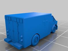 Simca Ambulance 3D Printer Model