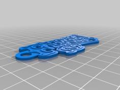 Pinball Williams Fire! Keychain 3D Printer Model