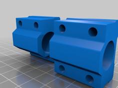 Bearing Blocks For Standard 8mm Linear Bearings (Wanhao Duplicator I3). 3D Printer Model