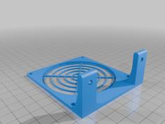 80mm Grid Fan Holder / Support / Stand 3D Printer Model