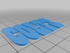 Colts Logo And Name 3D Printer Model