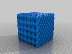 Honeycomb Pencil Holder 2 Different Angles 3D Printer Model