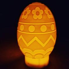 Tea Light Easter Egg V2 3D Printer Model