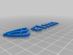 Efini Badge 3D Printer Model