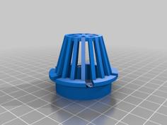 [SCAD] Customizable Atrium Drain Grate (with Drain Gaps) 3D Printer Model