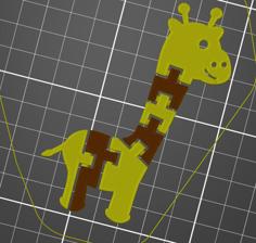 Flexi Giraffe (multicolor) 3D Printer Model