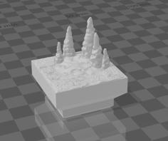 Basic Cavern Stalagmite (Dungeon Blocks Compatible) 3D Printer Model