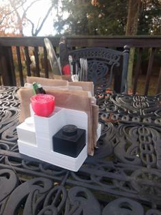 Napkin/condiment Holder 3D Printer Model