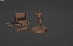 FALLOUT PARK GRILL 3D Printer Model